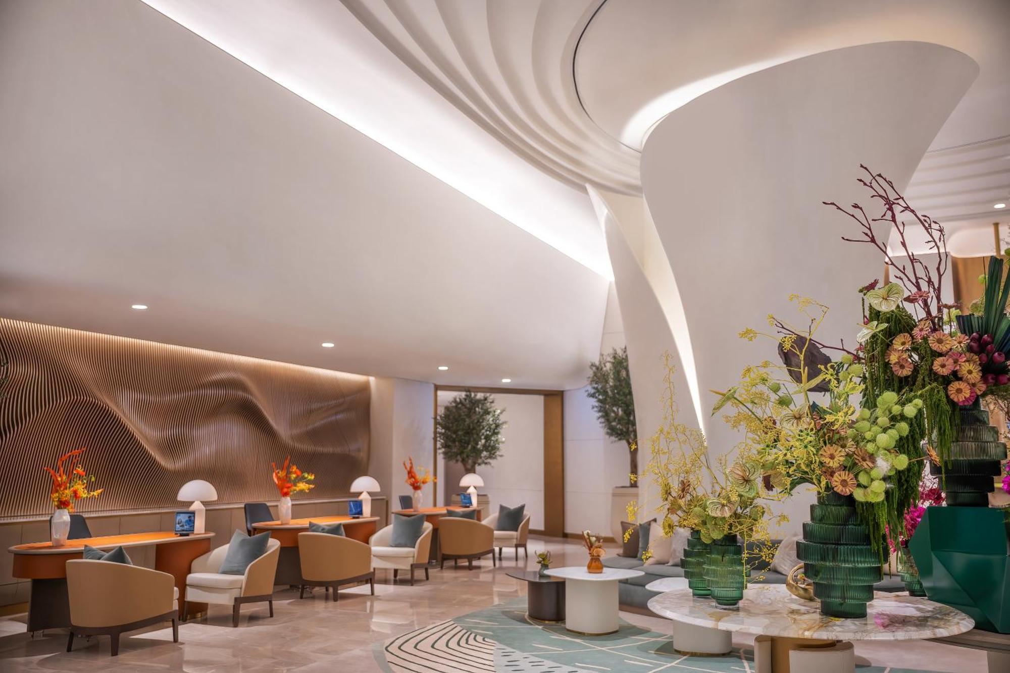 Address Creek Harbour Hotell Dubai Exteriör bild The lobby of the hotel